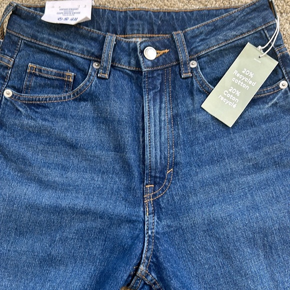 NWT H&M | Vintage Straight High Waist Jeans - Picture 9 of 10